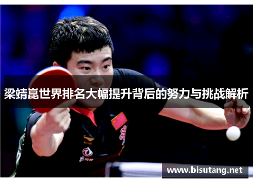 梁靖崑世界排名大幅提升背后的努力与挑战解析