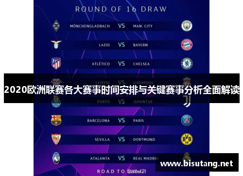 2020欧洲联赛各大赛事时间安排与关键赛事分析全面解读