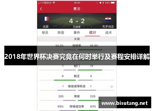 2018年世界杯决赛究竟在何时举行及赛程安排详解