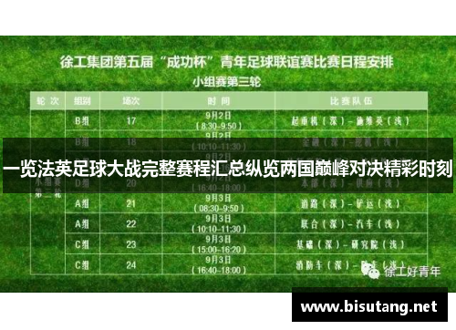 一览法英足球大战完整赛程汇总纵览两国巅峰对决精彩时刻